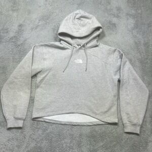 The North Face Hoodie Women's L Gray Hooded Evolution Hi-Lo Cropped Outdoor Hike